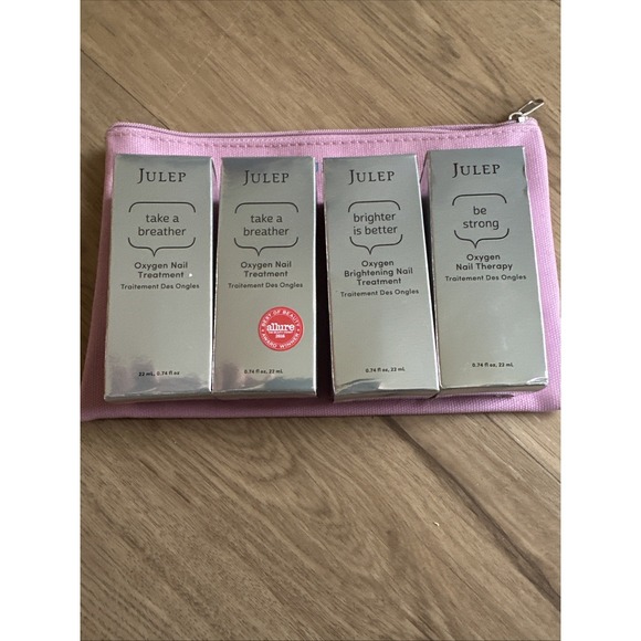 julep oxygen nail treatment Full Size 4 Piece Set Be Strong Brighter Breather - Picture 2 of 3